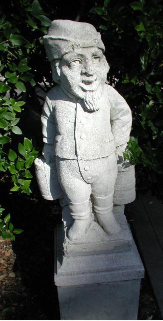 Dwarf with beard carrying two buckets