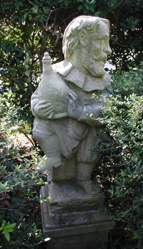 Dwarf holding flask