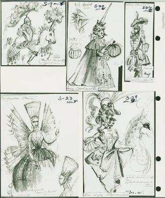 French Court--Guard, Fairy Godmother, Attendants and Ugly Step Sisters