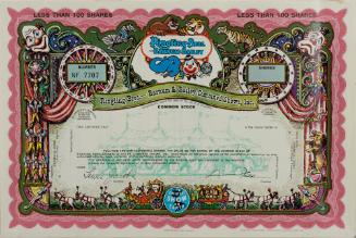 Ringling Brothers, Barnum & Bailey Stock Certificate