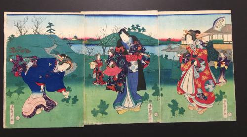 Spring Amusement of Genji with Young Shoots