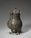Zun wine vessel in the shape of an owl, 13th-12th century BCE, China, late Shang dynasty (c. 13…