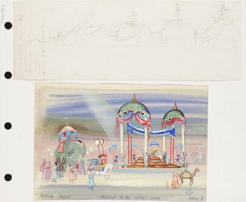 Arabian Nights--Procession to the Sultan's Throne