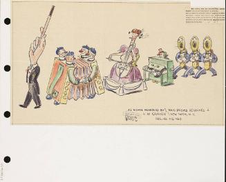 Clown Musical Instrument Costumes and Germany Showgirls