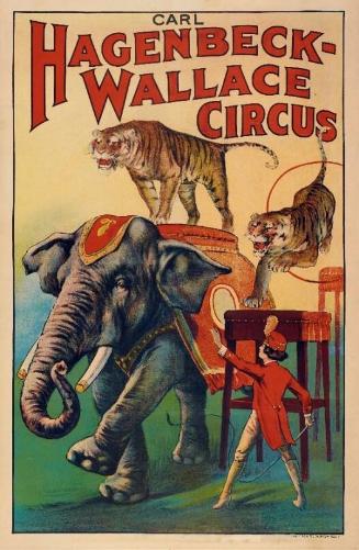 Carl Hagenbeck-Wallace Circus: Tigers Ride Elephants