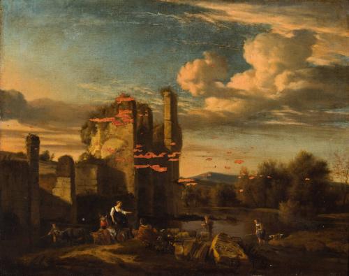 Figures Among Ruins