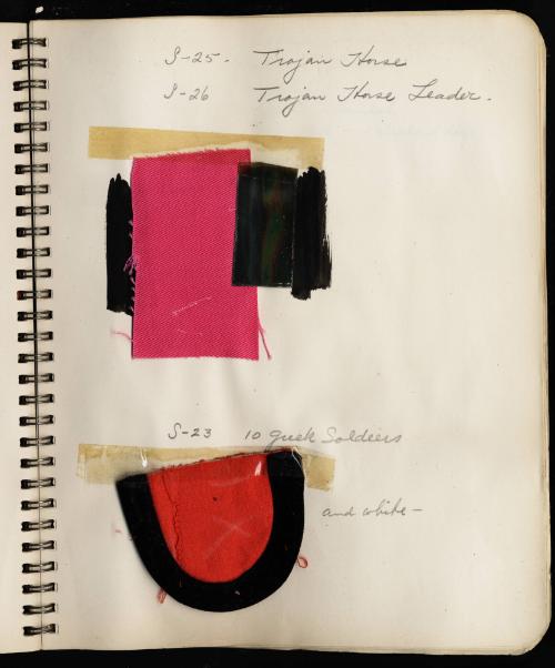 Swatches for Trojan Horse, Trojan Horse Leader, and 10 Greek Soldiers