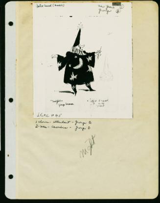 Group B - Drawing A5 - Attendant Clown AND Group D - Drawing A5 - 2 Carriers (men)