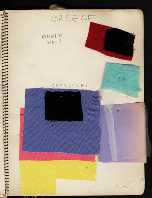 Swatches for Manege:  Banner Girls and Carriages
