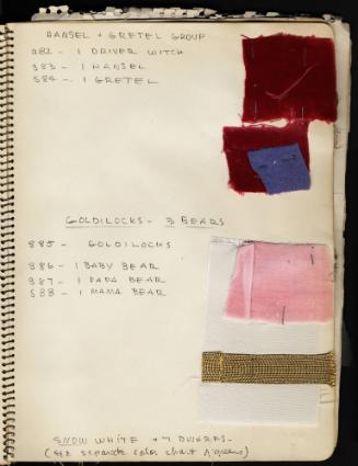 Swatches for the Hansel and Gretel Group and Goldilocks and the Three Bears Group