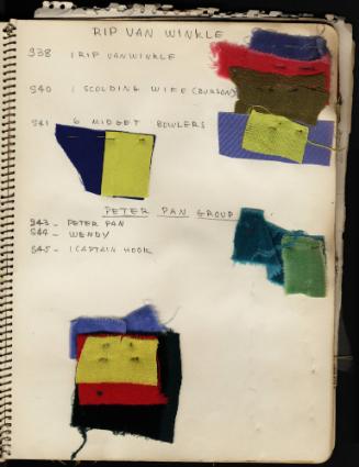 Swatches for Rip van Winkle and the Peter Pan Group