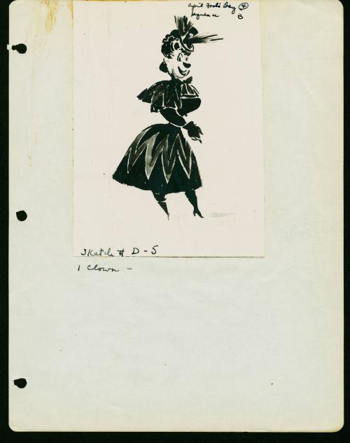 Group B - Drawing D5 - 1 Clown (Purse)