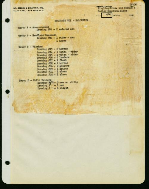 Index Page - Squence VII - Hallowe'en