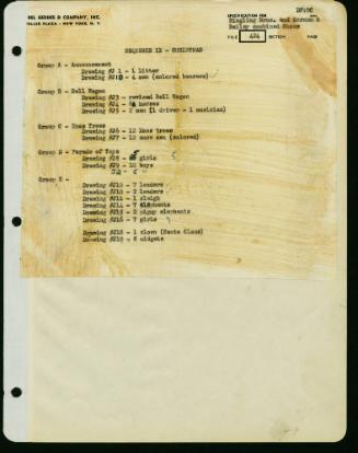 Index Page - Sequence IX - Christmas