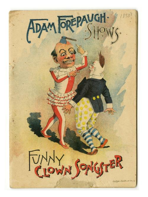 Adam Forepaugh Shows Funny Clown Songster