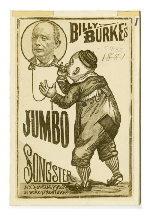 Billy Burke's Barnum & Great London Circus Songster (cover)