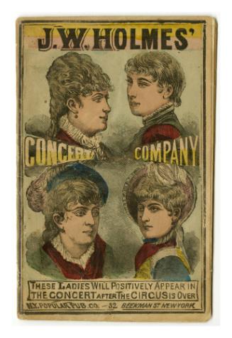 J. W. Holmes' Grand Concert Company Songster