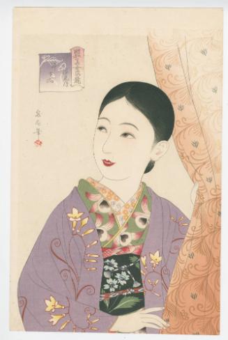 February; Early Spring, from the series Comparison of Shōwa Beauties