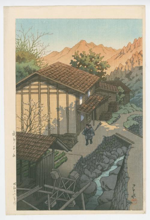 Sunset at Nenoyama, Masashi Province