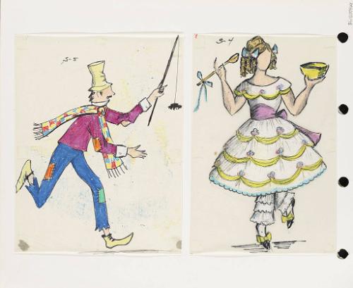 Miss Muffet and Man with Spider