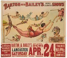 Barton & Bailey’s World Celebrated Shows. Trapeze Artists.