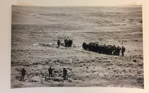 Soldiers in a field, From the Life magazine story “Santo Domingo Civil War”