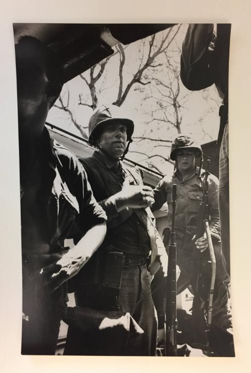 Armed soldiers standing, From the Life magazine story “Santo Domingo Civil War”