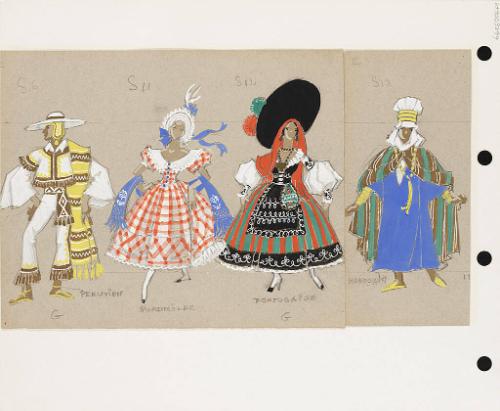 Peruvian, Quadrille Dancer, Portuguese and Moroccan