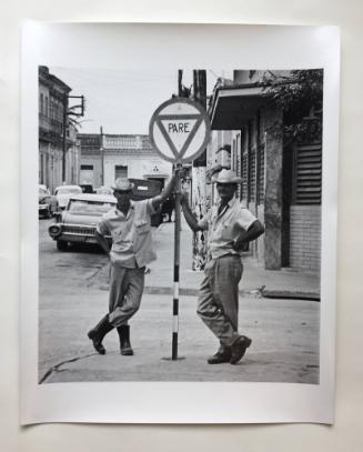 Two standing men, Cuba
