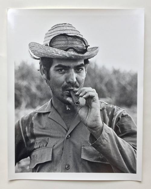 Sugarcane worker with cigar, Cuba