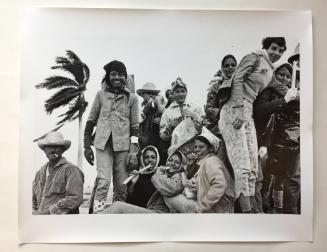 Cuban youths (some snacking on sugarcane)