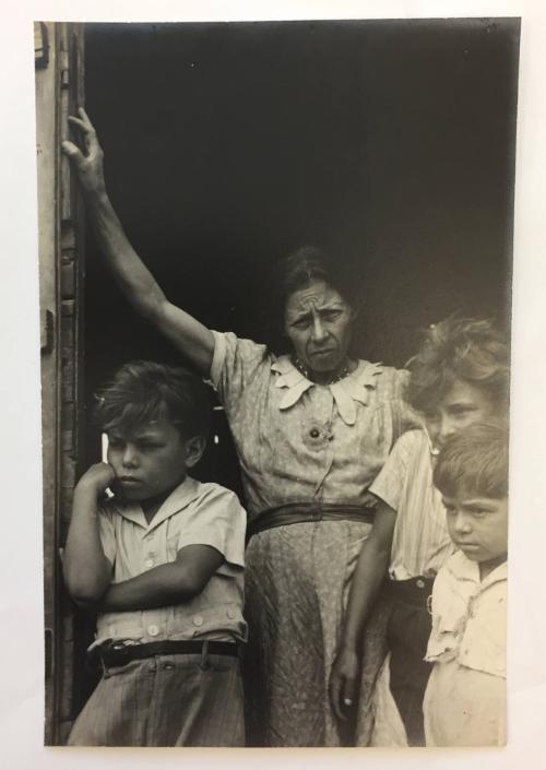 Mother with three sons, Puerto Rico