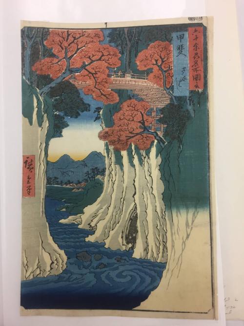 Kai Province: Monkey Bridge, from the series Famous Places in the Sixty-odd Provinces