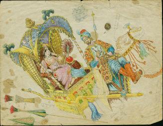 Woman in Litter and Camel Rider