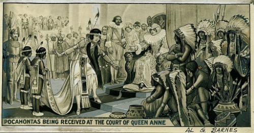 Al. G. Barnes Circus: Pocahontas Received at the Court of Queen Anne