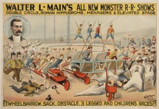 Walter L. Main's Monster RR Shows: Wheelbarrow, Sack, 3 Legged and Children's Races