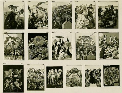 Contact Sheet of Poster Designs