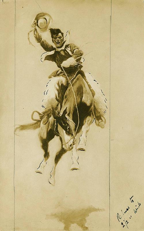 Cowboy on Bucking Horse