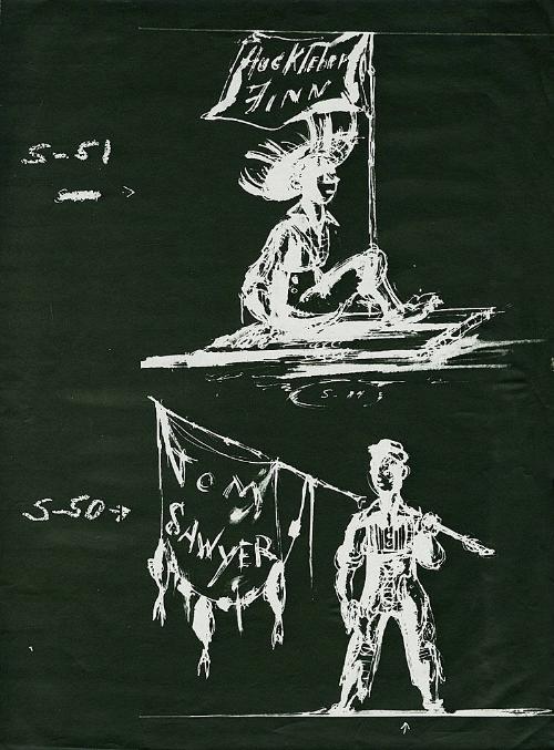 Tom Sawyer and Huckleberry Finn