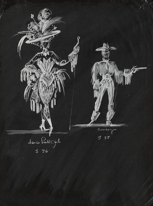 Dance Hall Girl and Cowboy
