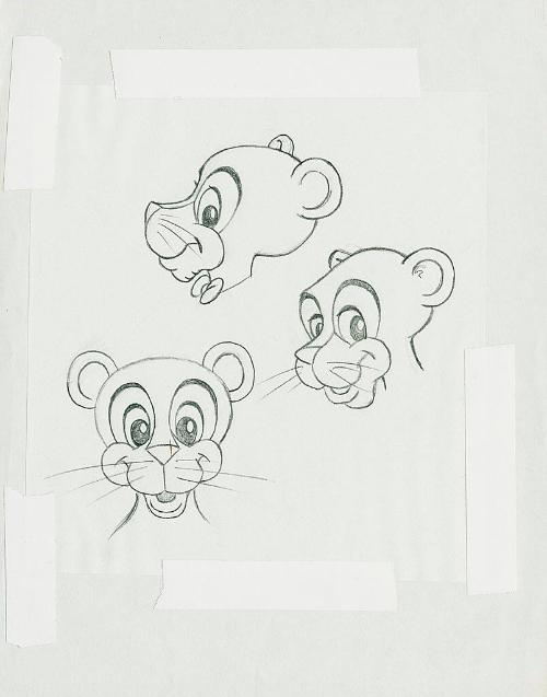 Comic Lion's Head