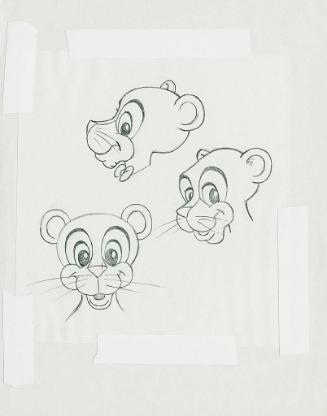 Comic Lion's Head