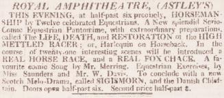 Royal Amphitheatre, (ASTLEY's).