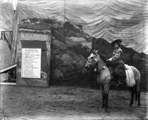 Lulu B. Parr on Horseback