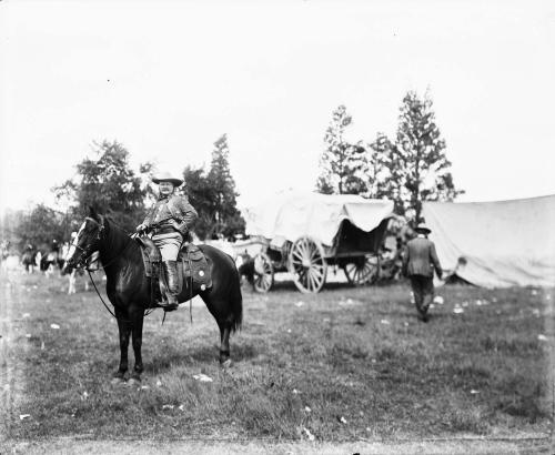 Gordon William "Pawnee Bill" Lillie on Horse
