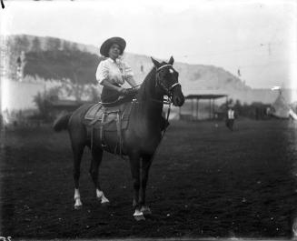 Portrait of Nellie Conner on Horseback