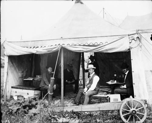 Portrait of Baur, MacDonald, Press Gang, and Stake Puller