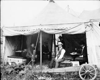 Portrait of Baur, MacDonald, Press Gang, and Stake Puller