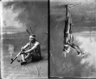 Double Portrait of Tendehoe witn Peace Pipe