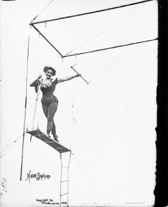 Portrait of Maude Banvard on Trapeze Platform